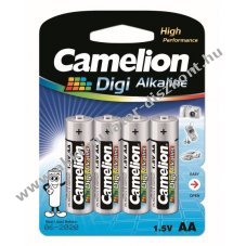 Camelion elem Digi Alkaline LR6 Mignon AA digitlis fnykpezgphez 4db/csom.