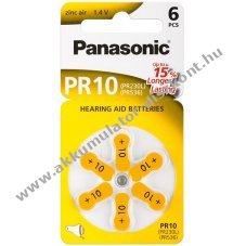 Panasonic hallkszlk elem tpus V10/PR70 6db/csom. - A kszlet erejig!