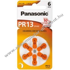 Panasonic hallkszlk elem tpus V13/PR48 6db/csom.
