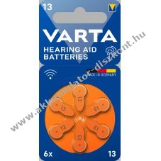 Varta 13 hallkszlk elem 6db/csomag