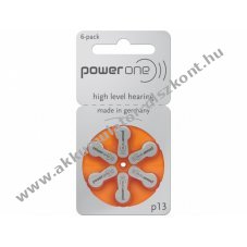 Varta Power One elem P13 hallókészülékhez 6db/csom.