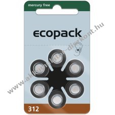 Varta Ecopack elem P312 hallkszlkhez 6db/csomag - A kszlet erejig!