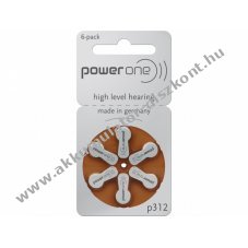 Varta Power One elem P312 hallkszlkhez 6db/csom.