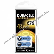 Duracell hallkszlk elem DA675 6db/csom.