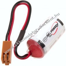 Helyettesítő PLC (SPS) lithium elem Toshiba típus ER3V -barna csatlakozóval