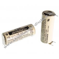 FDK / Sanyo ltium elem tpus CR17450SE forraszthat 3pin (++/-)  3V 2500mAh