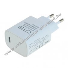 Helyettest hlzati adapter adapter USB-C csatlakozval, power delivery, 20W