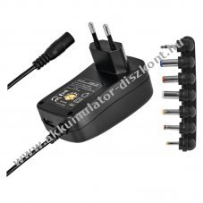 Univerzlis hlzati adapter, 3-12V, 2A, 8db DC adapterrel