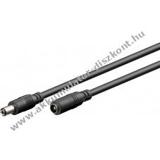 Goobay DC-hosszabbító kábel - átmérő 5,5 x 2,1mm - 10m fekete