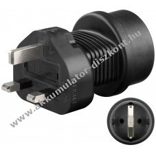 Goobay hlzati adapter EU -> UK (Egyeslt Kirlysg, Mlta, angol)