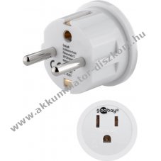 Goobay hlzati adpter USA/Japn -> EU, fehr