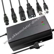 Hlzati tlt, tpegysg, adapter e-bike/roller Li-Ion Akkumultorhoz 54.6V 5A, tbb fle csatlakozva