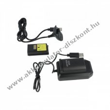 Play & Charge Kit 2db Akkumultor + tlt Xbox 360 kontrollerhez fekete