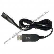 Helyettest USB hlzati adapter Braun Silk Epil 9 12V, 120cm