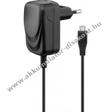 Goobay Mikro USB-s hlzati adapter 1,5m fekete