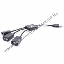 Adapter kbel s hub USB-C-rl 2db USB-re s Micro USB-re