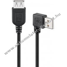 USB 2.0 hosszabbt kbel A apa 90 > USB A anya