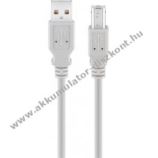 USB nyomtat kbel 1.8m szrke - A kszlet erejig!