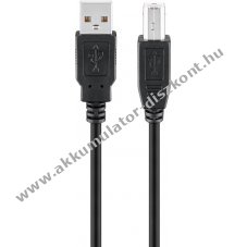 USB nyomtat kbel 1.8m fekete