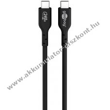 Goobay USB-C kbel 240W, 1m fekete - A kszlet erejig!