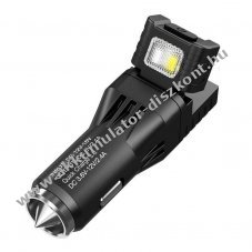 Nitecore VCL10 auts usb tlt + vszvilgtssal, vegtrvel, s piros figyelmeztet fnnyel