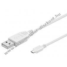 Goobay USB kbel micro USB csatlakozval 60cm (dupla rnykols)