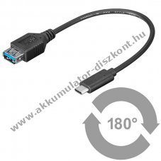 Goobay superspeed adapterkbel USB 3.0 -> USB-C - 20cm