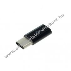 OTB USB Type C (USB-C) adapter csatlakoz - Micro USB 2.0 dugalj fekete - Kirusts!