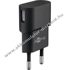 Goobay USB hlzati adapter, tlt, tltfej  fekete 1A