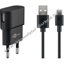 Goobay Hlzati tl szett 1A USB-C kbellel