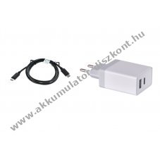 Hlzati tlt, adapter, kbel Samsung Galaxy S8 S9 S10 s Plus / + sorozatok USB-C Power Delivery