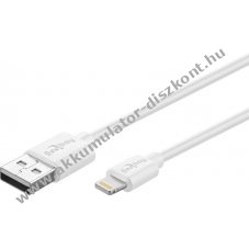 goobay Lightning MFi / USB szinkronizl s tlt kbel Apple iPhone/iPad fehr