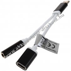 Audio- s Headsetadapter pl. Huawei P40 P40 Pro Xiaomi Mi 10 Mi 10 Pro USB-C
