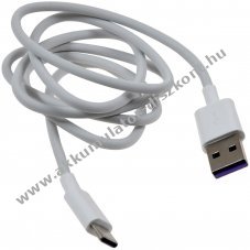 Eredeti Huawei HL-1289 USB -USB-C -re adatkbel tltkbel Mate 9 fehr 1m