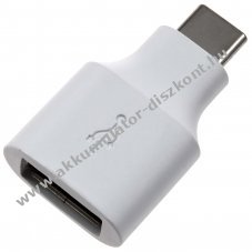 Eredeti Google OTG adapter, USB aljzat USB-C-re csatlakoz, fehr, ADA-GGL-A2C