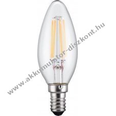 Goobay filament LED-gyertya izz 4W (37W) foglalat E14 meleg-fehr (2700K) 450lm nem dimmerelhet