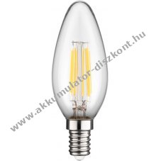 Goobay filament LED gyertya izz 6W 1055lm E14 Meleg-fehr