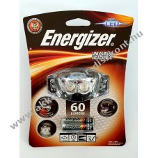 Energizer headlight / fejlmpa 60lumen 3db LED-es + 3 AAA elemlmpa A kszlet erejig! HD33A4