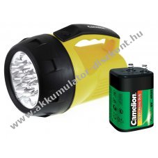 Camelion FL-16 LED SuperBright LED-es kzi fnyszr, lmpa srga + 1db Camelion 4R25 elem