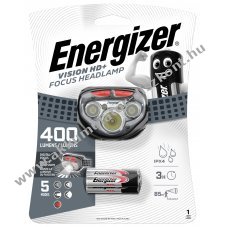 Energizer fejlmpa/homlok lmpa / fut lmpa Vision HD Focus + 400lumen + 3db AAA elem HDD322