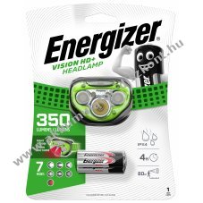 Energizer LED-es fejlmpa VISION HD+ GREEN, 3db AAA elem, 350lm - Kirusts!