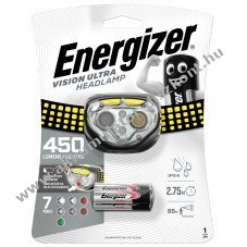 ENERGIZER Headlight Vision Ultra 4 LED-es fejlmpa + 3db AAA elem