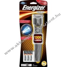 ENERGIZER Metal Vision HD Focus 3 LED-es elemlmpa,zseblmpa + 6db AA elem, 1300 lm