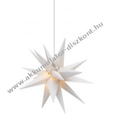 LED karcsonyi csillag 3D-s, 56cm tmrj, elemmel mkdtethet kl s beltrre