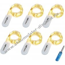 6db 20 LED-es fnyfzr 2m meleg fehr - A kszlet erejig!