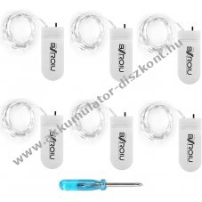 6db 20 LED-es fnyfzr 2m hideg fehr - A kszlet erejig!