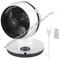 Padlventiltor vezrlvel, 23cm tmrj, fehr, 70W - A kszlet erejig!