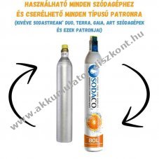 SodaCo univerzlis szdagp patron, 60-80 liter CO2 (Kizrlag CSERER Csomagcservel!) 809194