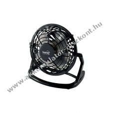 Home asztali ventiltor, USB-s, fekete