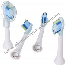 4db Smart Cleaning Brush csere elektromos fogkefefej Philips HX3, HX6, HX8, HX9 szria